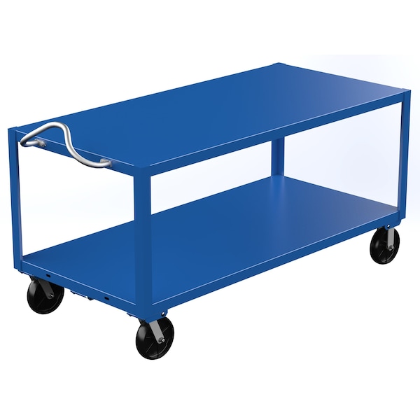 Vestil Ergo Handle Cart - Extra Heavy Duty, Steel, 4000 lb Load Capacity, 2 Shelves, 34.5" W DH-PH4-3472 - main